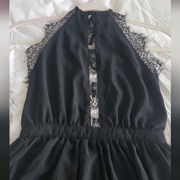 L'atiste By Amy - Black Lace Romper - Size Small - Picture 4 of 7